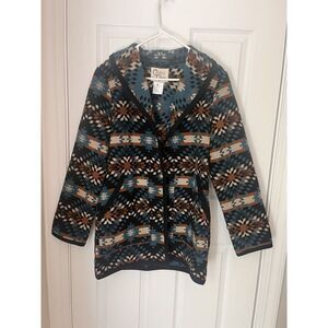CRIPPLE CREEK NAVAJO BLANKET COAT Size Medium